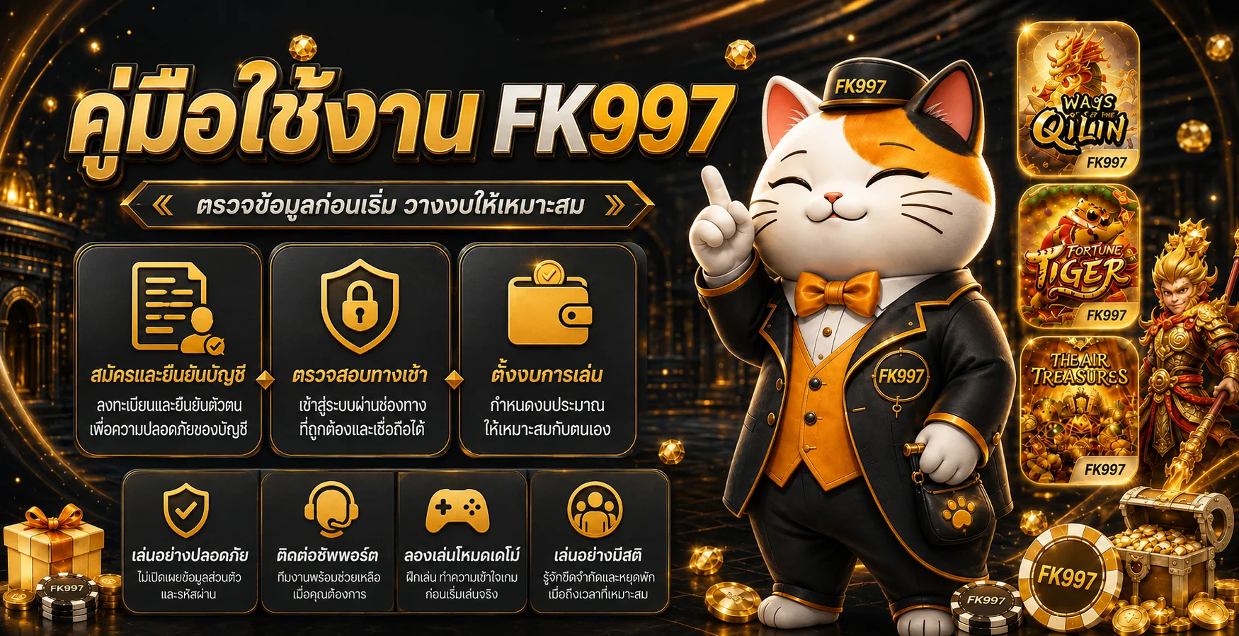 FK997 (FK9) ทางเข้า สล็อต คาสิโน และคู่มือ